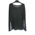 Black Round Collar Leisure Jumper